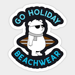 Go holiday beachwear Sticker